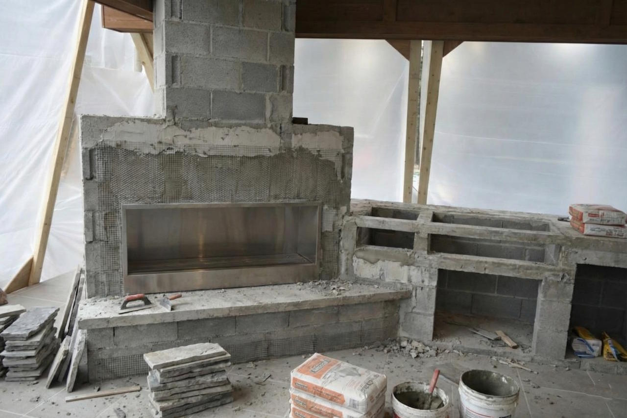 Outdoor Kitchen Construction Process
