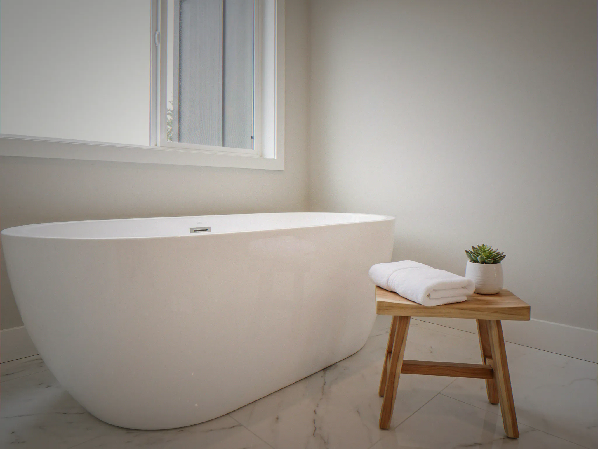 Custom tile shower with frameless glass and floor-to-ceiling porcelain — Seattle, WA