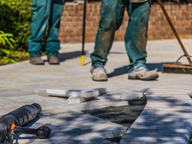 ViOrigin tile crew on a job site — Lake Tapps, WA